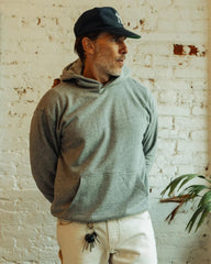 Huckberry Flint and Tinder Midweight Terry Pullover Mens Hoodie, Loopback Cotton Hoodies, Mens Hooded Sweatshirt