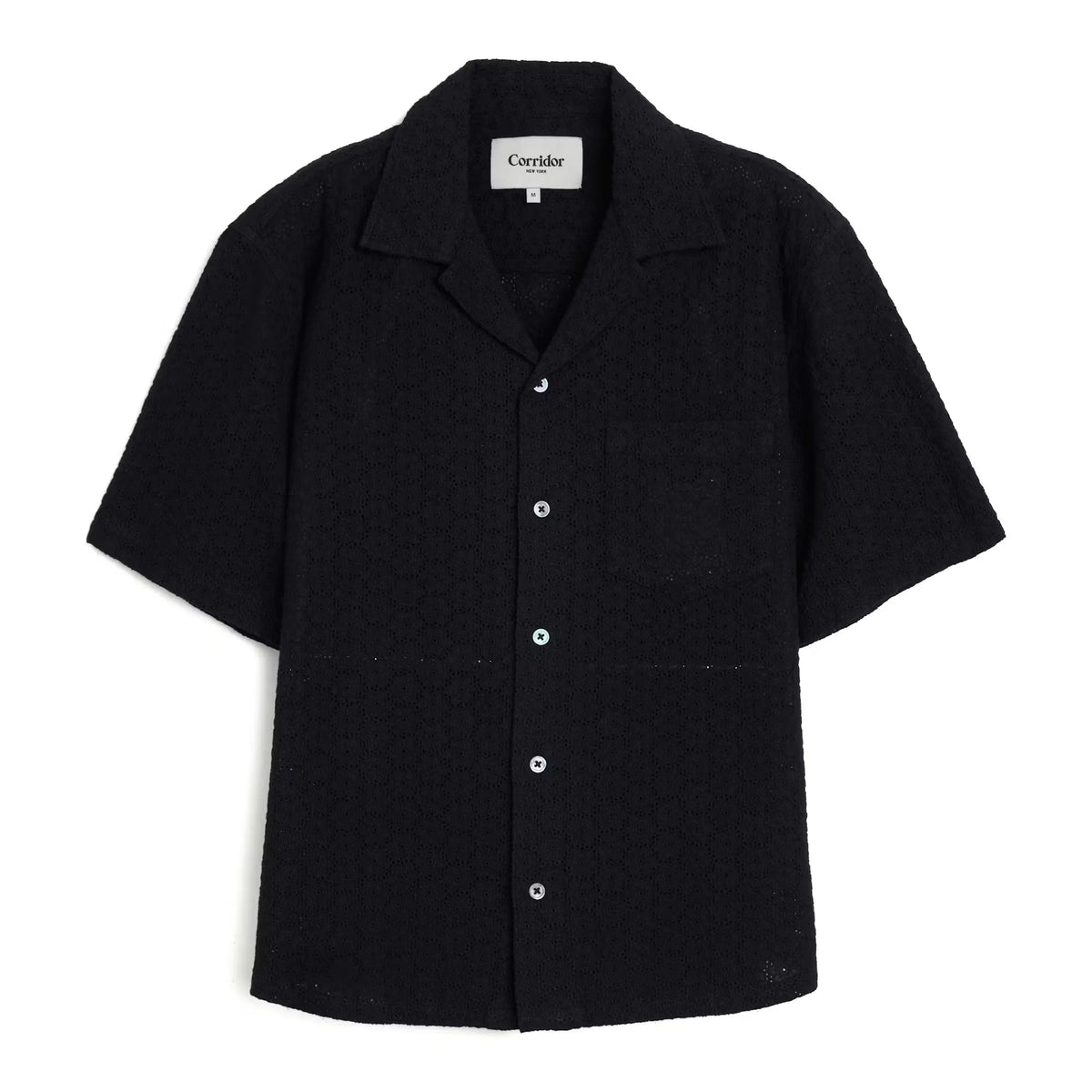 Floral Eyelet Short sleeve Shirt