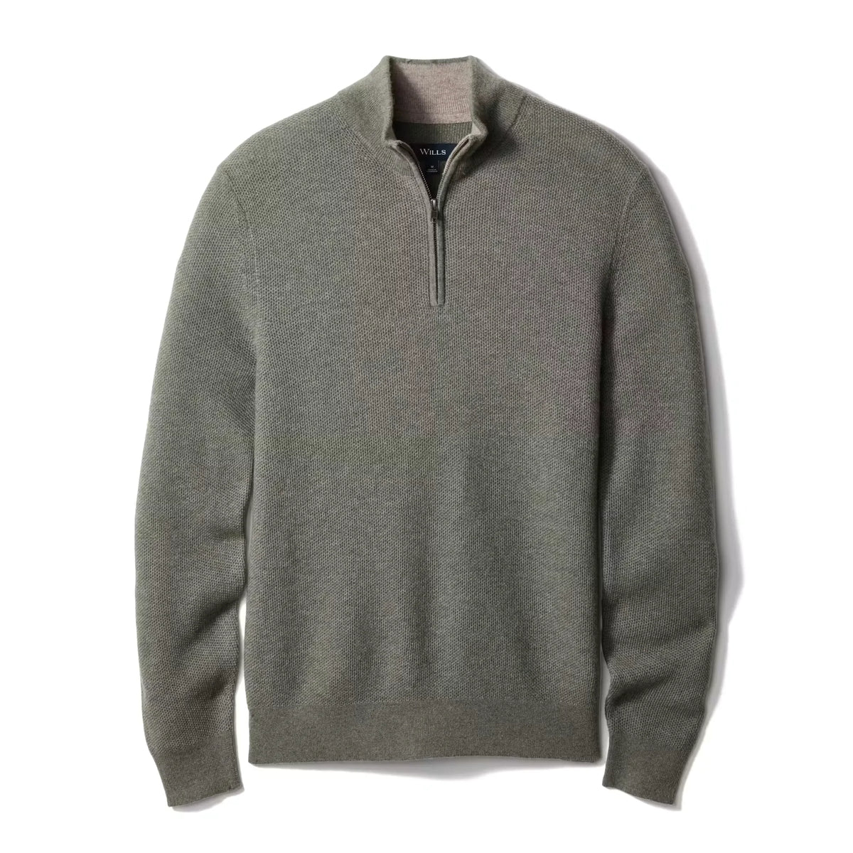 Merino-Cashmere Quarter-Zip Sweater