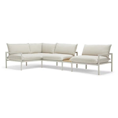 The Terra Outdoor Sectional + In-line Table - 4 Piece