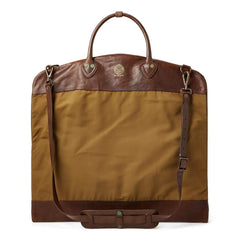 Cotton/Leather Garment Bag