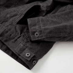 Flannel-Lined Waxed Trucker Jacket