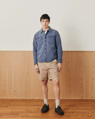 Pigment Dye Canvas Long Sleeve Shirt