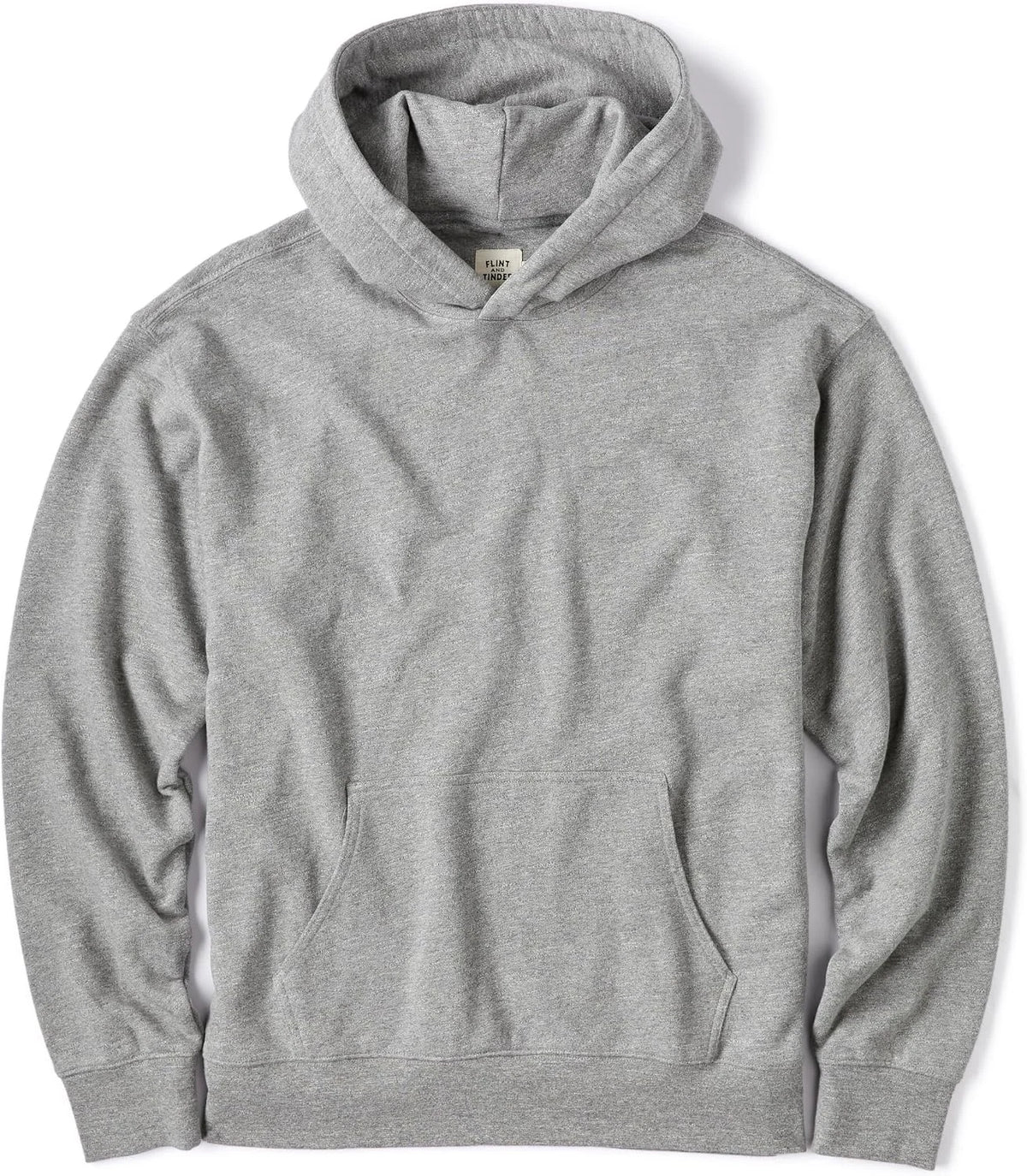 Huckberry Flint and Tinder Midweight Terry Pullover Mens Hoodie, Loopback Cotton Hoodies, Mens Hooded Sweatshirt