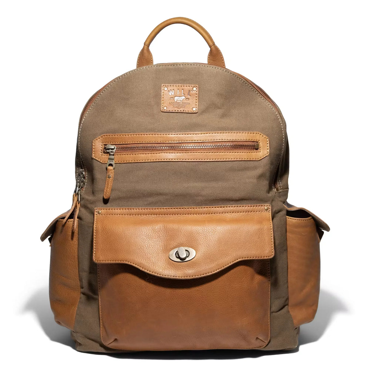 Oscar Canvas Leather Backpack