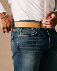 The Pen Slim Straight Stretch Selvedge Denim Jeans