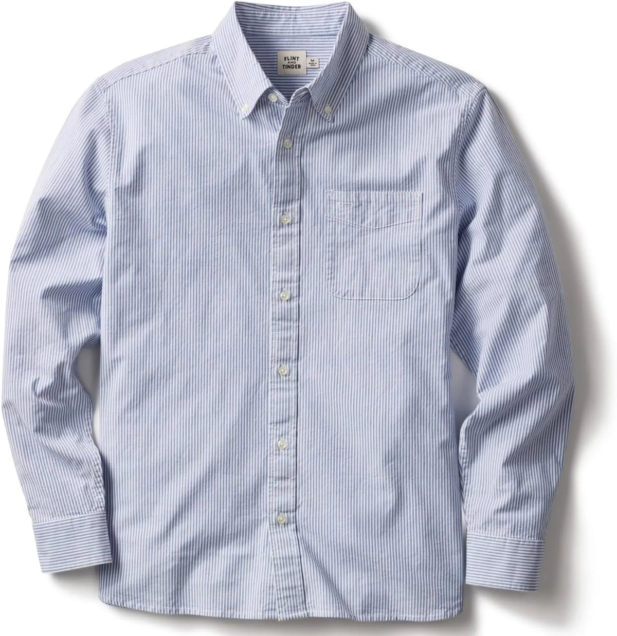 Huckberry Flint and Tinder Men's Classic Oxford Draftsmen Button Down Shirt- Stretch Fabric- Button Down Shirts for Men