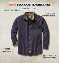 Legendary Whitetails Mens Flannel Long Sleeve Button Down 100% Cotton Shirt