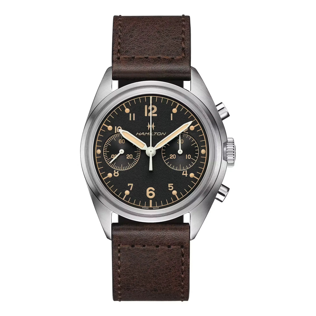 Khaki Aviation Pilot Pioneer Mechanical Chrono