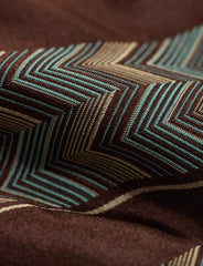 Silk Chevron Satin Stripe Neck Tie