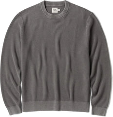 Huckberry Flint and Tinder Lightweight Garment Dyed Crewneck Sweater, Mens Pullover Sweatshirt