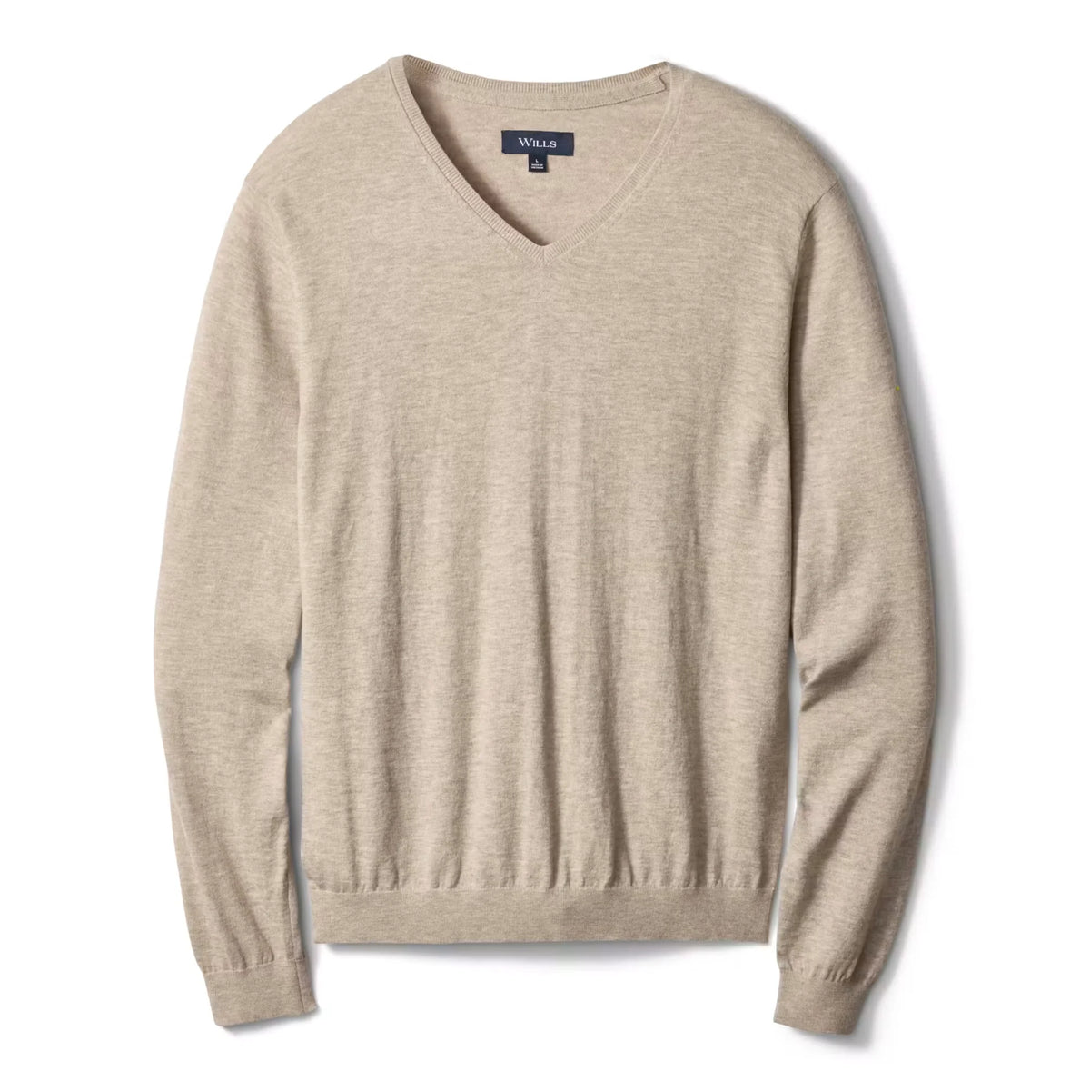 Lightweight Cotton-Merino V-Neck Sweater