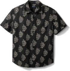 Huckberry Wills Short Sleeve Isles Linen Shirt, Mens Button Down Shirts