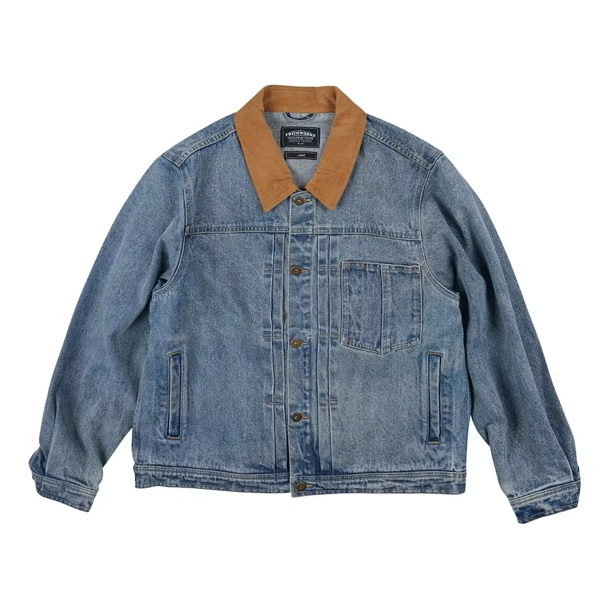 Washed Denim Trucker Jacket