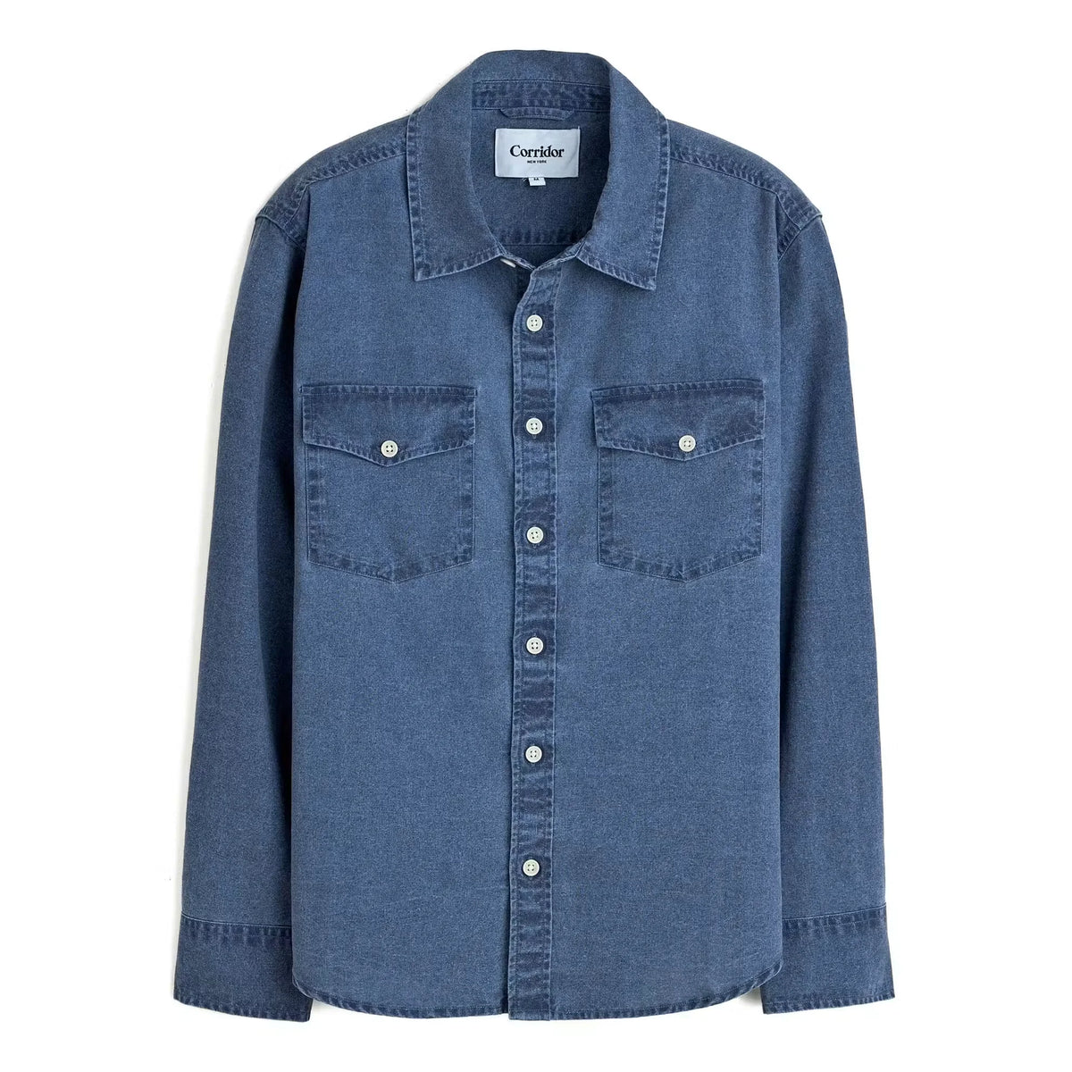 Pigment Dye Canvas Long Sleeve Shirt