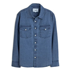 Pigment Dye Canvas Long Sleeve Shirt