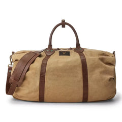 Cotton Canvas/Leather Douglas Duffle Bag