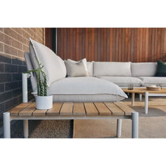 The Terra Outdoor Sectional + In-line Table - 4 Piece