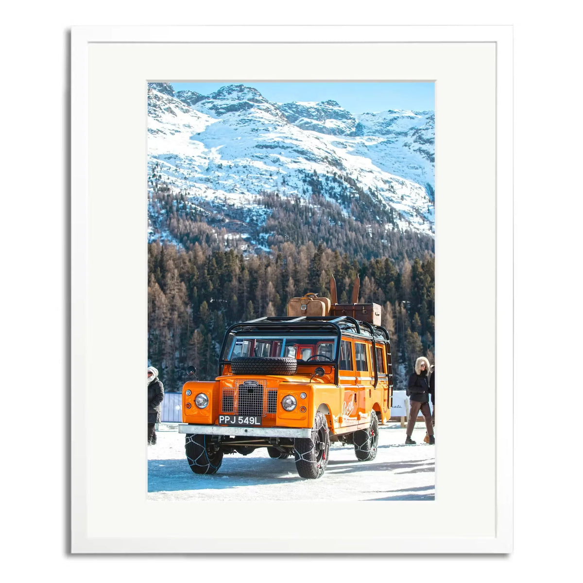Defender on Sankt Moritz Framed Print