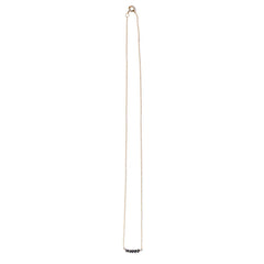 Women's Raw Black Diamond Bar Necklace