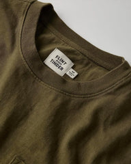 Huckberry Flint and Tinder American Heavyweight Pocket Longsleeve T-Shirt, Mens Shirt