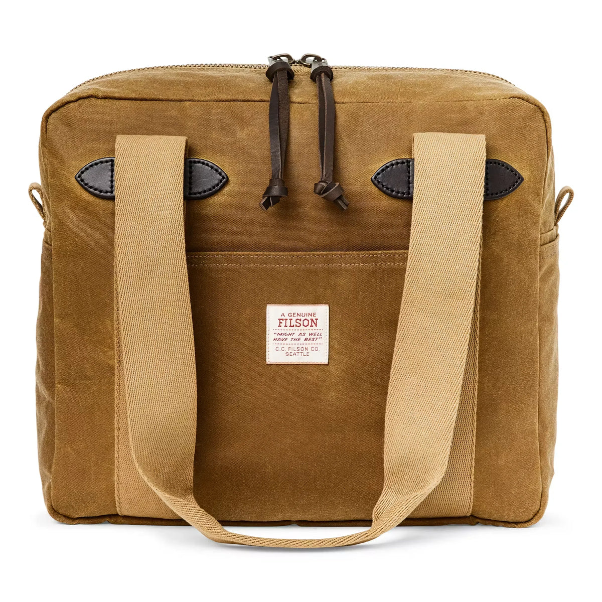 Tin Cloth Tote Bag w/ Zipper