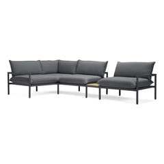 The Terra Outdoor Sectional + In-line Table - 4 Piece