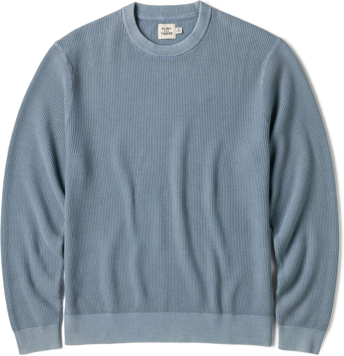 Huckberry Flint and Tinder Lightweight Garment Dyed Crewneck Sweater, Mens Pullover Sweatshirt