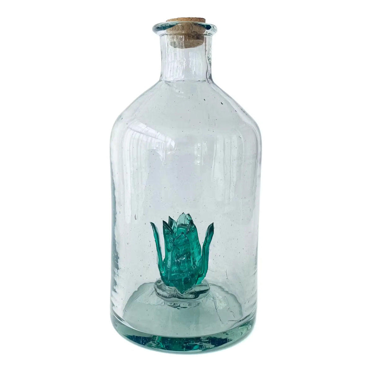 Hand Blown Agave Decanter