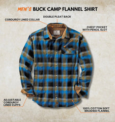 Legendary Whitetails Mens Flannel Long Sleeve Button Down 100% Cotton Shirt