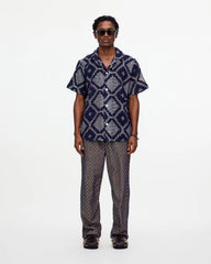 Camp Collar Crochet Shirt