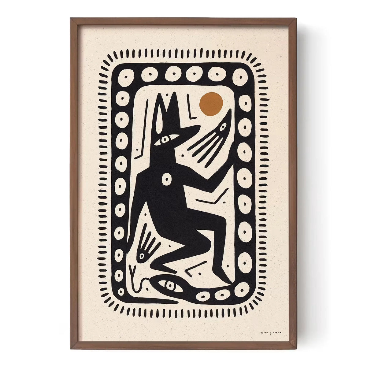 Coyote and Snake Print by Perro y Arena