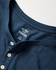 Short Sleeve Slub Henley