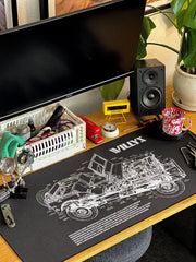 Willys Blueprint Mousepad