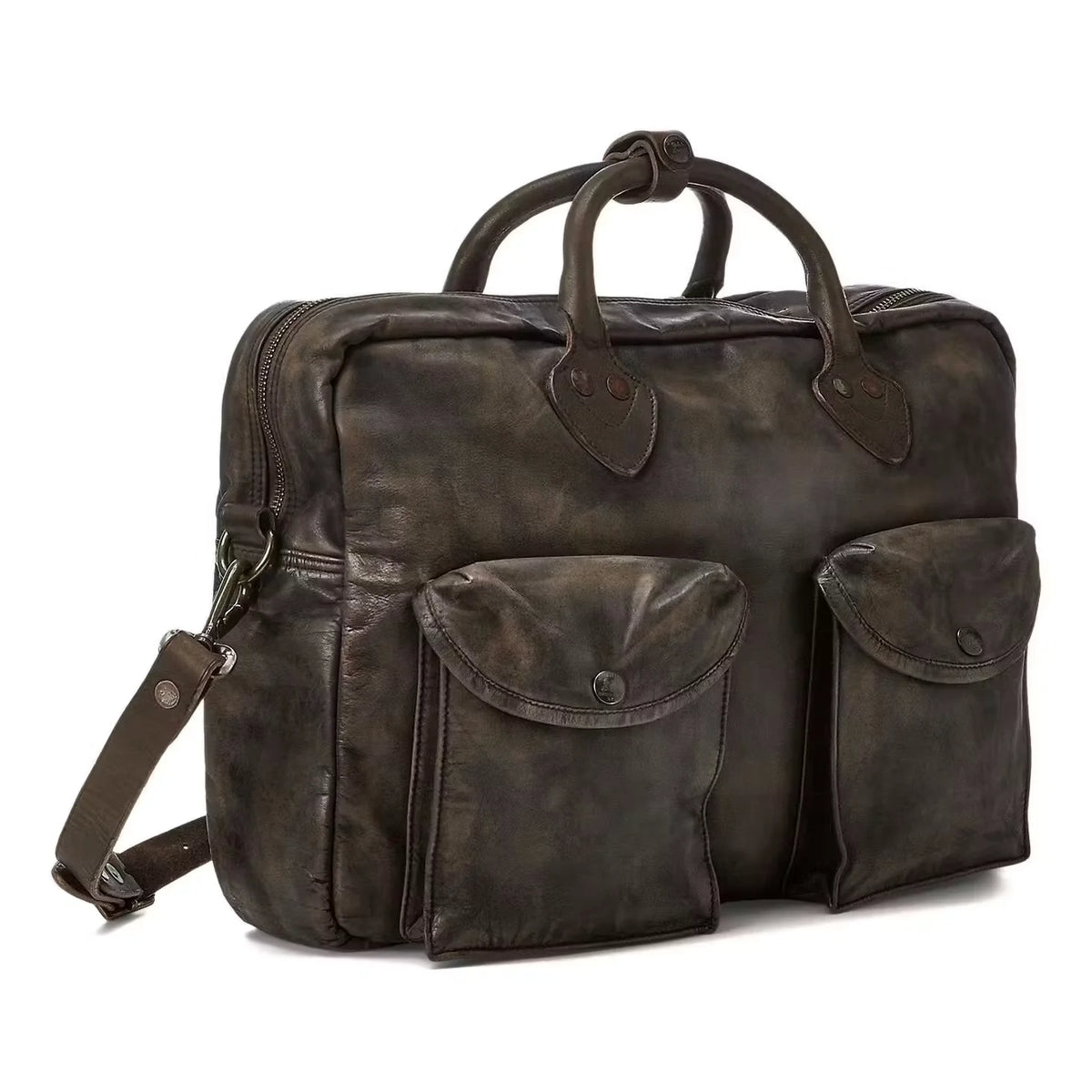 Leather Cargo Briefcase